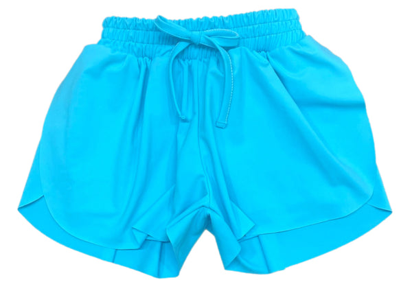 Butterfly Shorts-Bright Blue