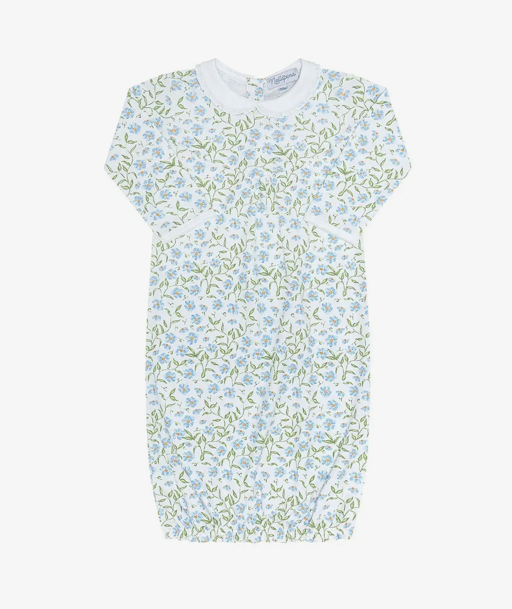 Blue vines gown