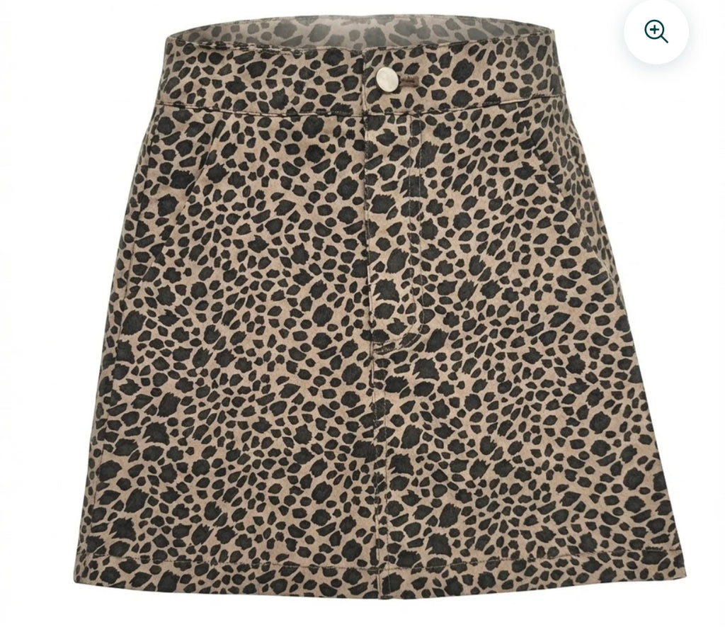Kate Skirt-tan leopard