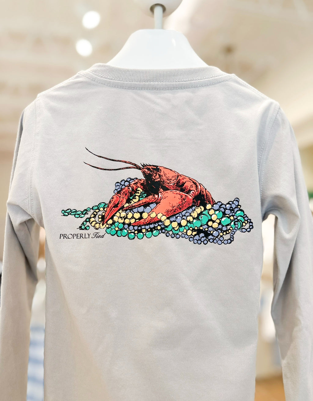 Mardi Gras Crawfish Longsleeve Tee