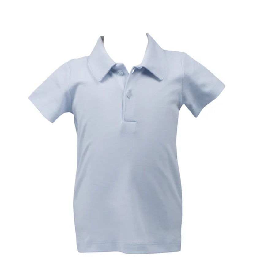 Pima sky blue polo