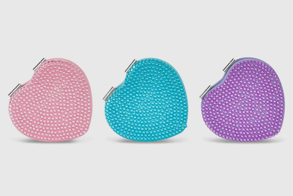 Heart Rhinestone Compact