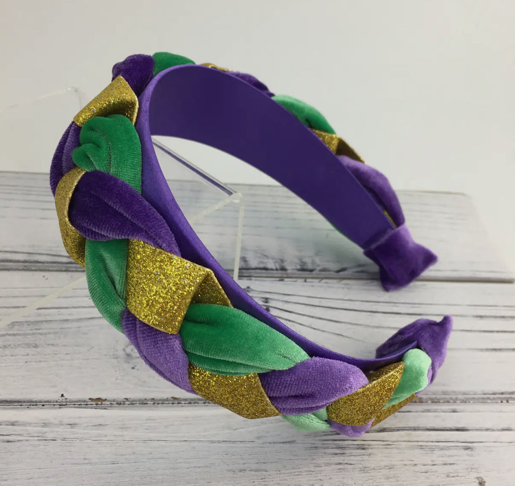 Mardi Gras Velvet Headband