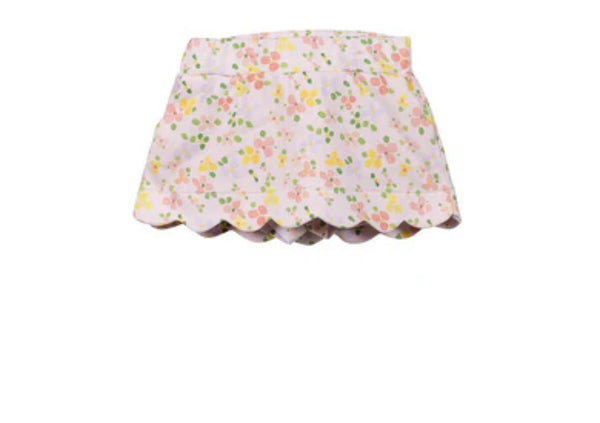 Betty floral scallop skirt