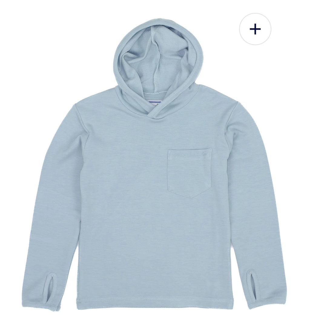 Boys Shoreline hoodie light blue