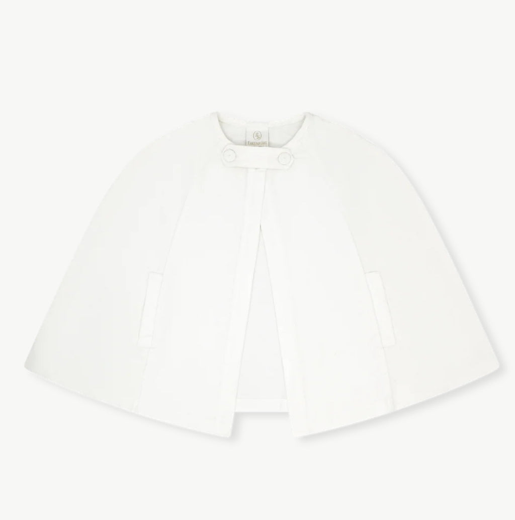 Royal cape winter white velvet