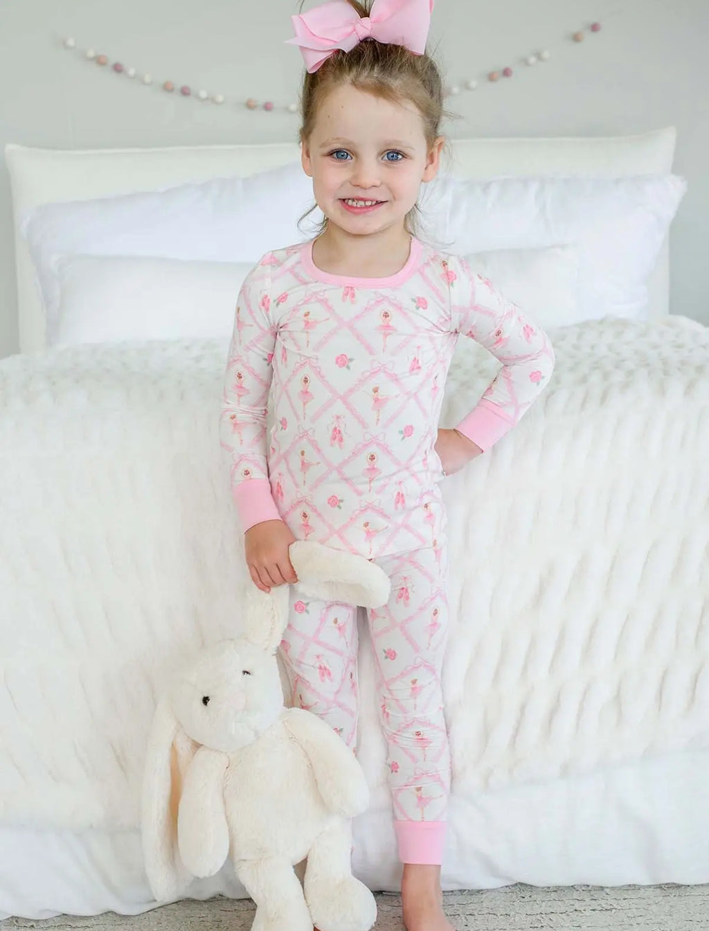 Two Piece Bamboo Pajamas Set-Darling Ballerina