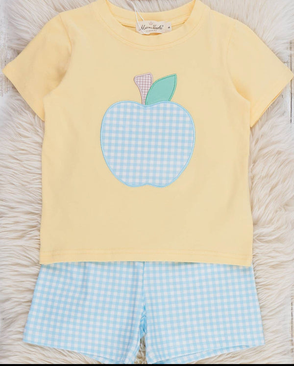 Apple gingham short set