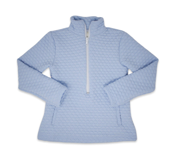 Henry Half Zip Quilted-Blue
