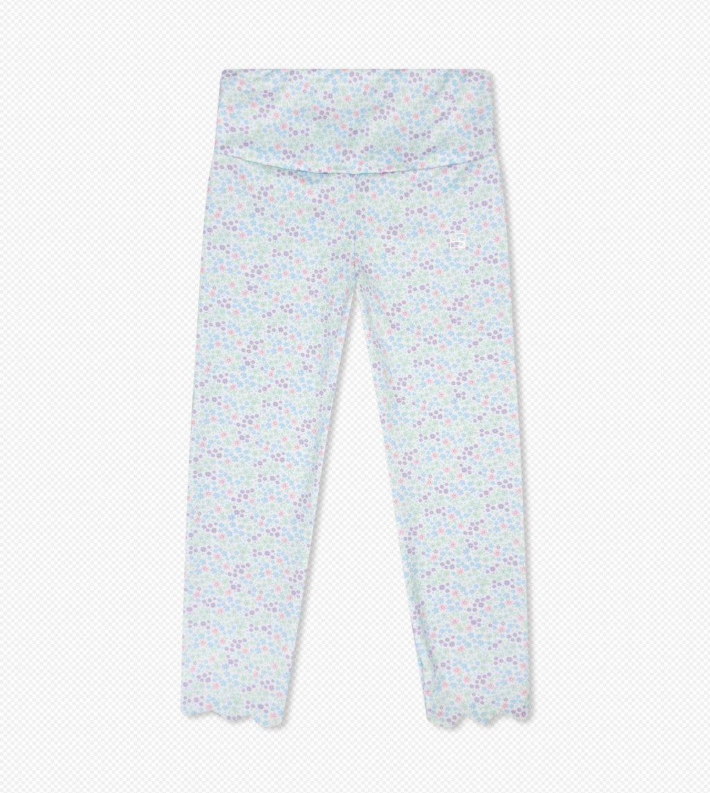 Sadie Scallop Legging-Frosted floral