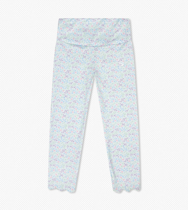 Sadie Scallop Legging-Frosted floral