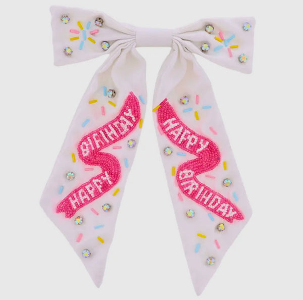 Happy Birthday Sprinkle Bow