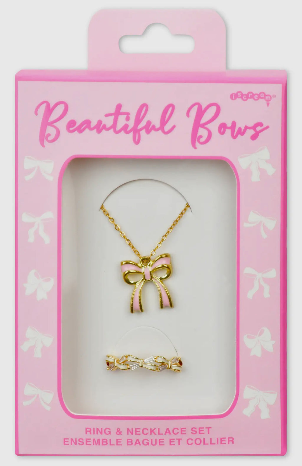 Beautiful Bows Ring and Necklace Set