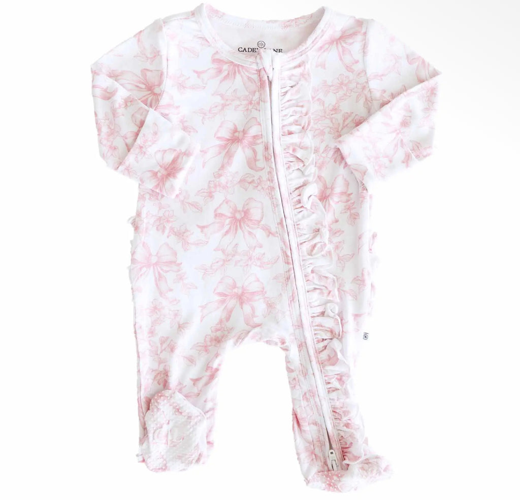 Fancy Frills Zipper Footie