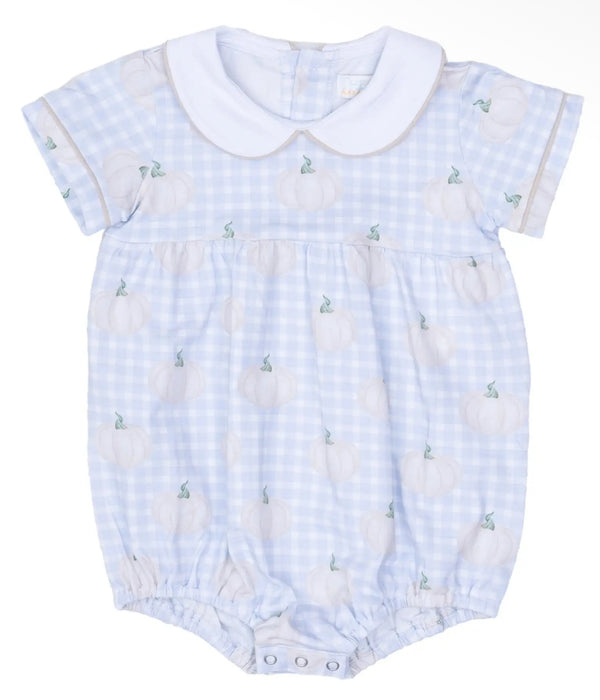 Hank Pumpkin Plaid Bubble