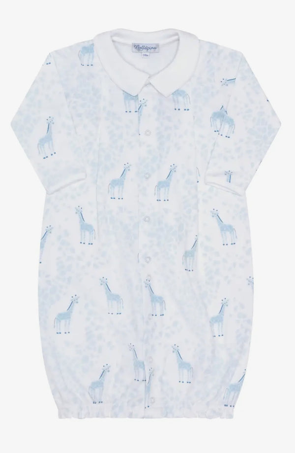 Blue giraffe convertor gown