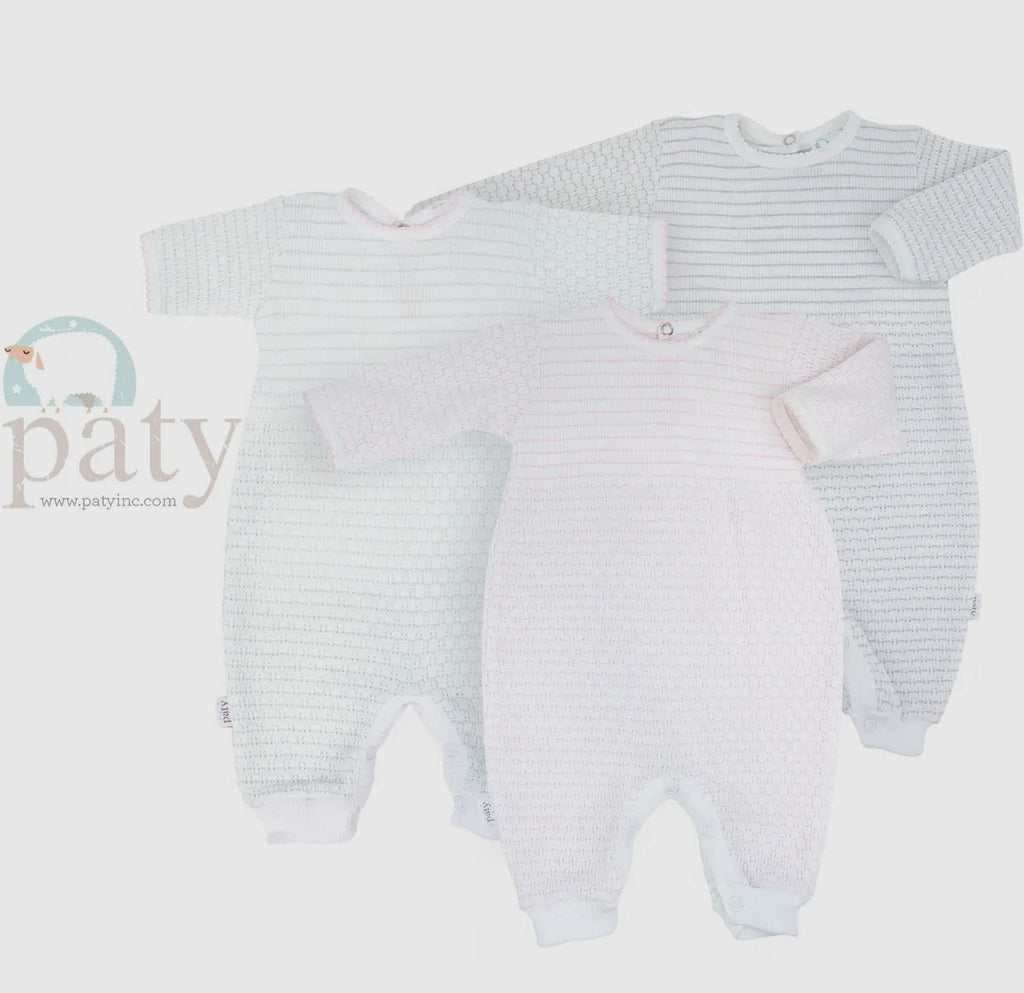 Paty Knit Romper-Pink