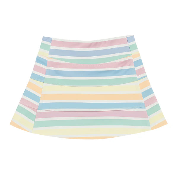 Striped tennis skort