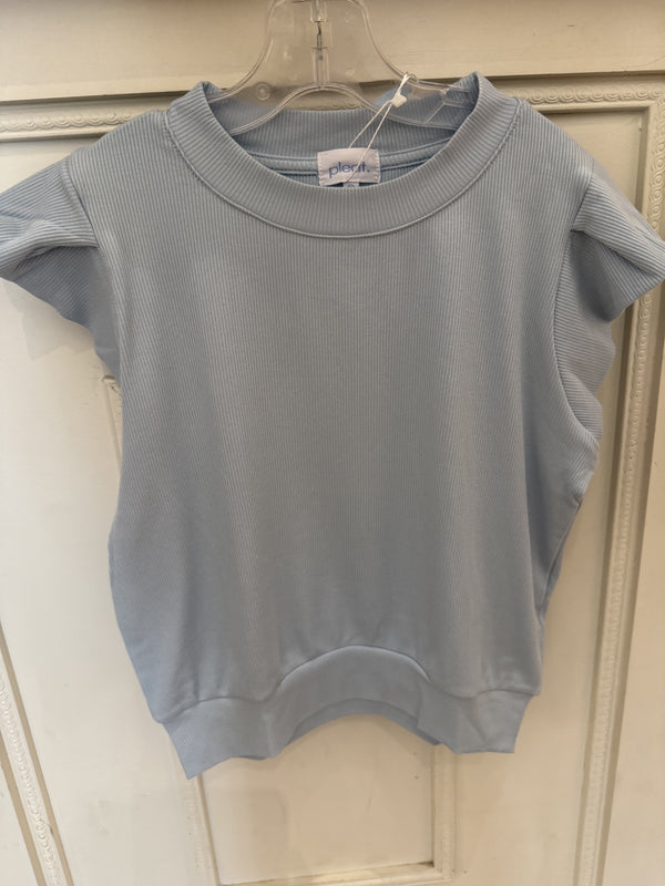 Olivia Knit Top-Blue