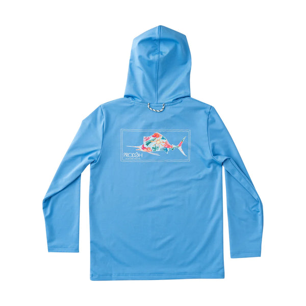 Pro Performance Hoodie-Tropical Marlin