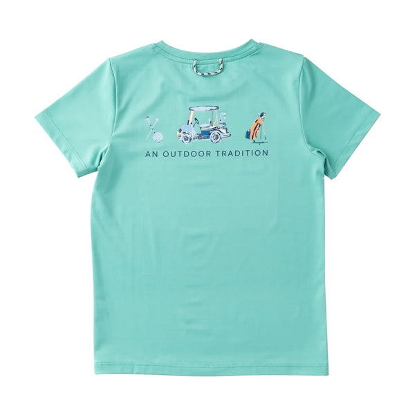 KID'S PRO PERFORMANCE SHORT SLEEVE T-SHIRT – GOLF CART ART