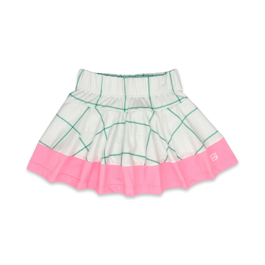 Amber skort mint windowpane