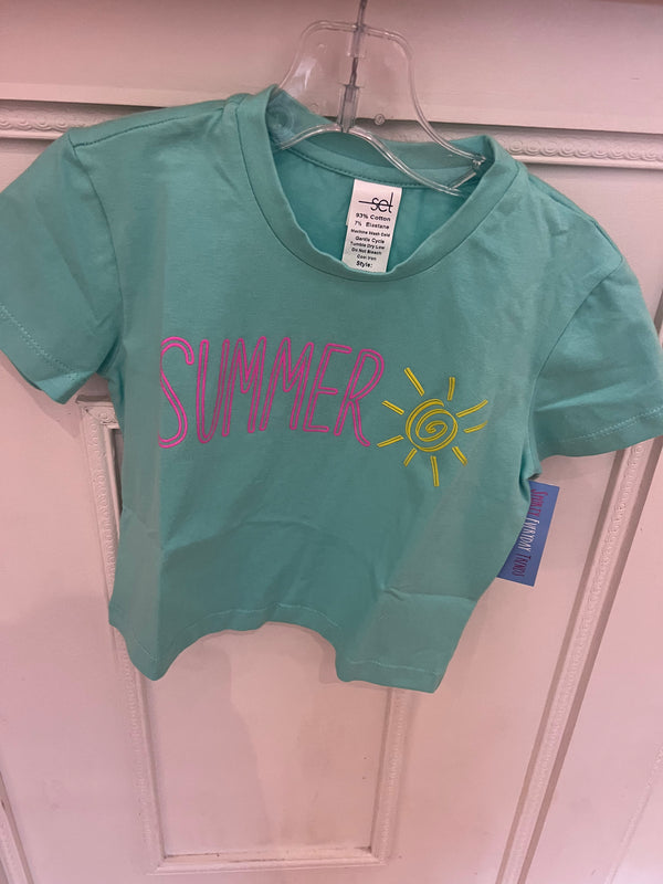 Totally tee turquoise summer