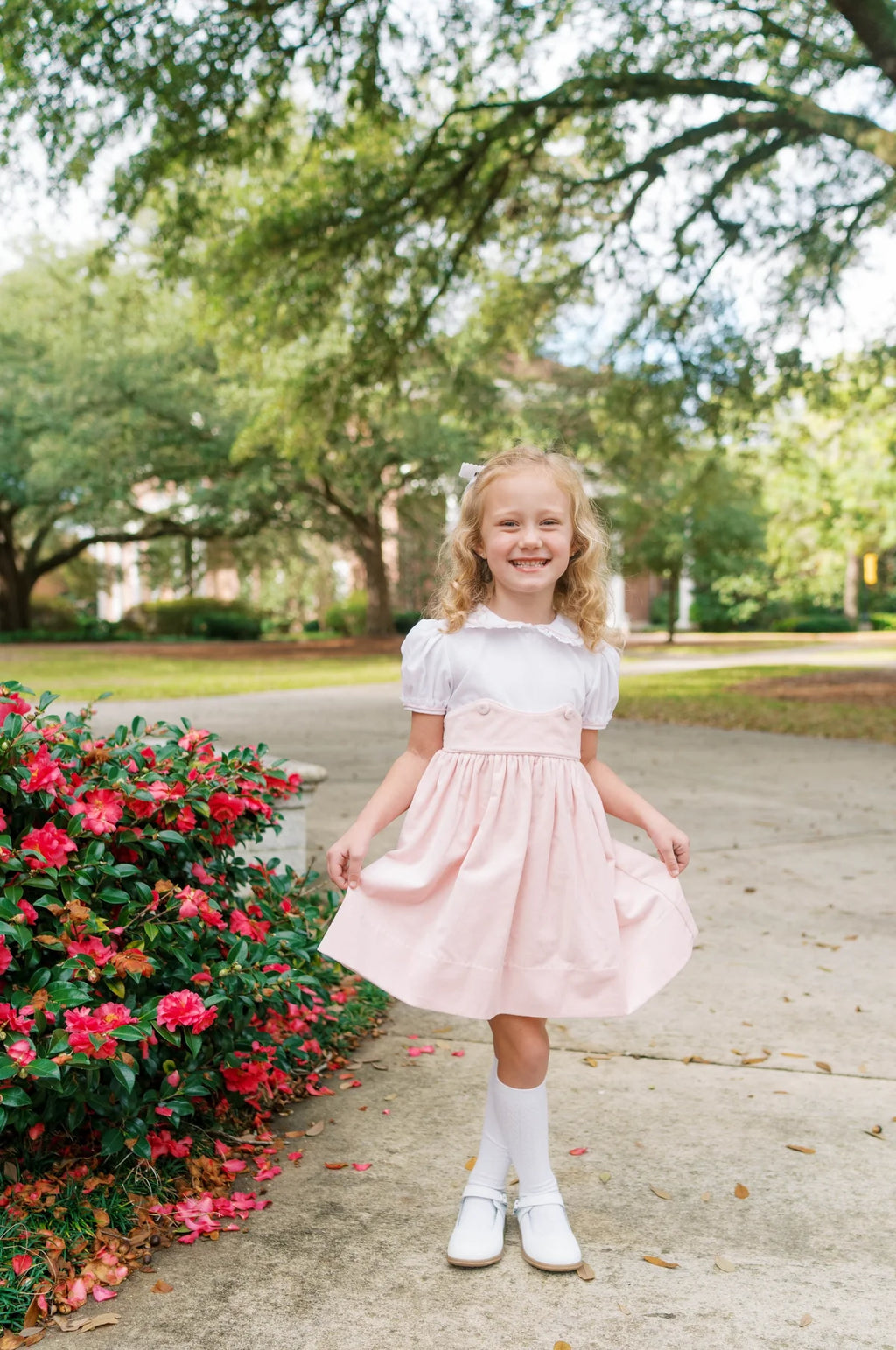 Sundays Best dress pink velvet