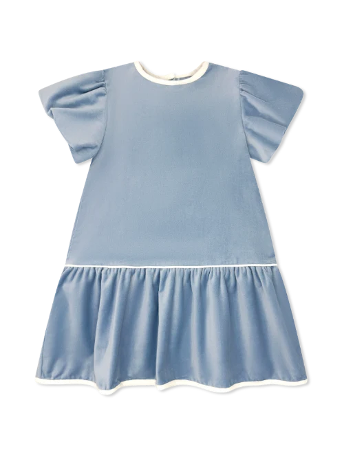 Harper dress blue velvet