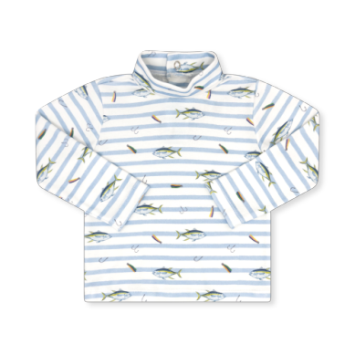 Tiny Tot Turtleneck-Fish Tales