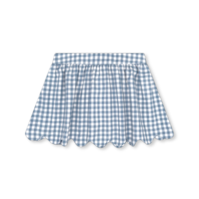 Susie Skirt - Stone Blue Check