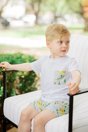 Savannah zoo boy pocket shirt