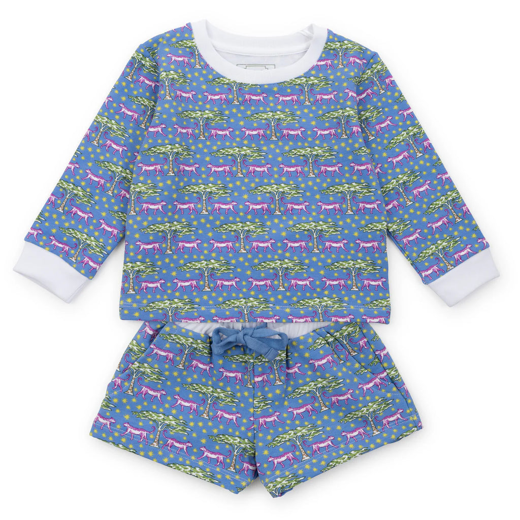 Stella Sweatshirt Short Set-Royal Safari