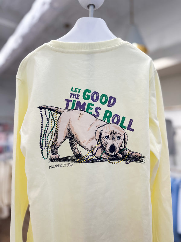 Let The Good Times Roll Dog Tee