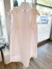 Patricia Pink Dress with Satin Ribbon