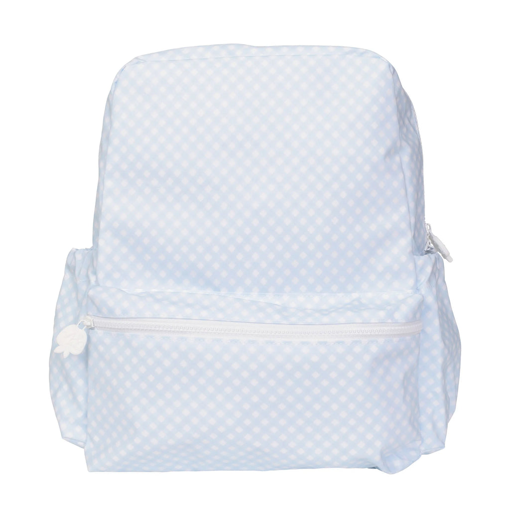The Backpack-Blue Gingham