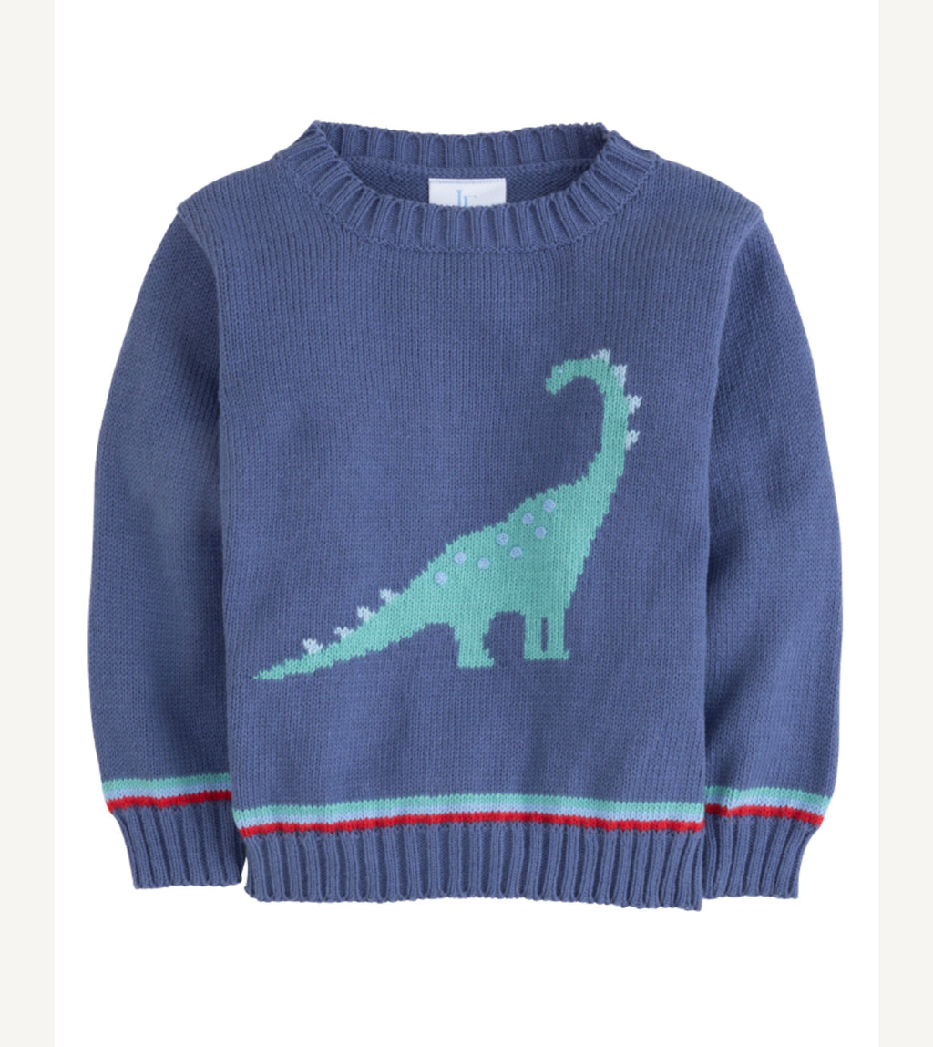 Intarsia Sweater-Boy Dinosaur