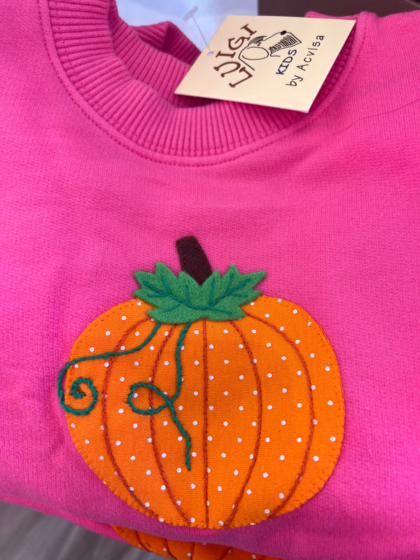 girls pumpkin sweatshirt