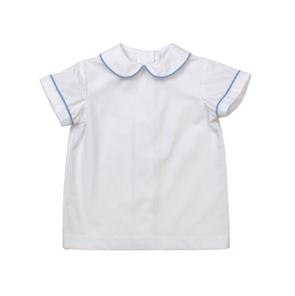 Sibley Shirt-White and blue cord