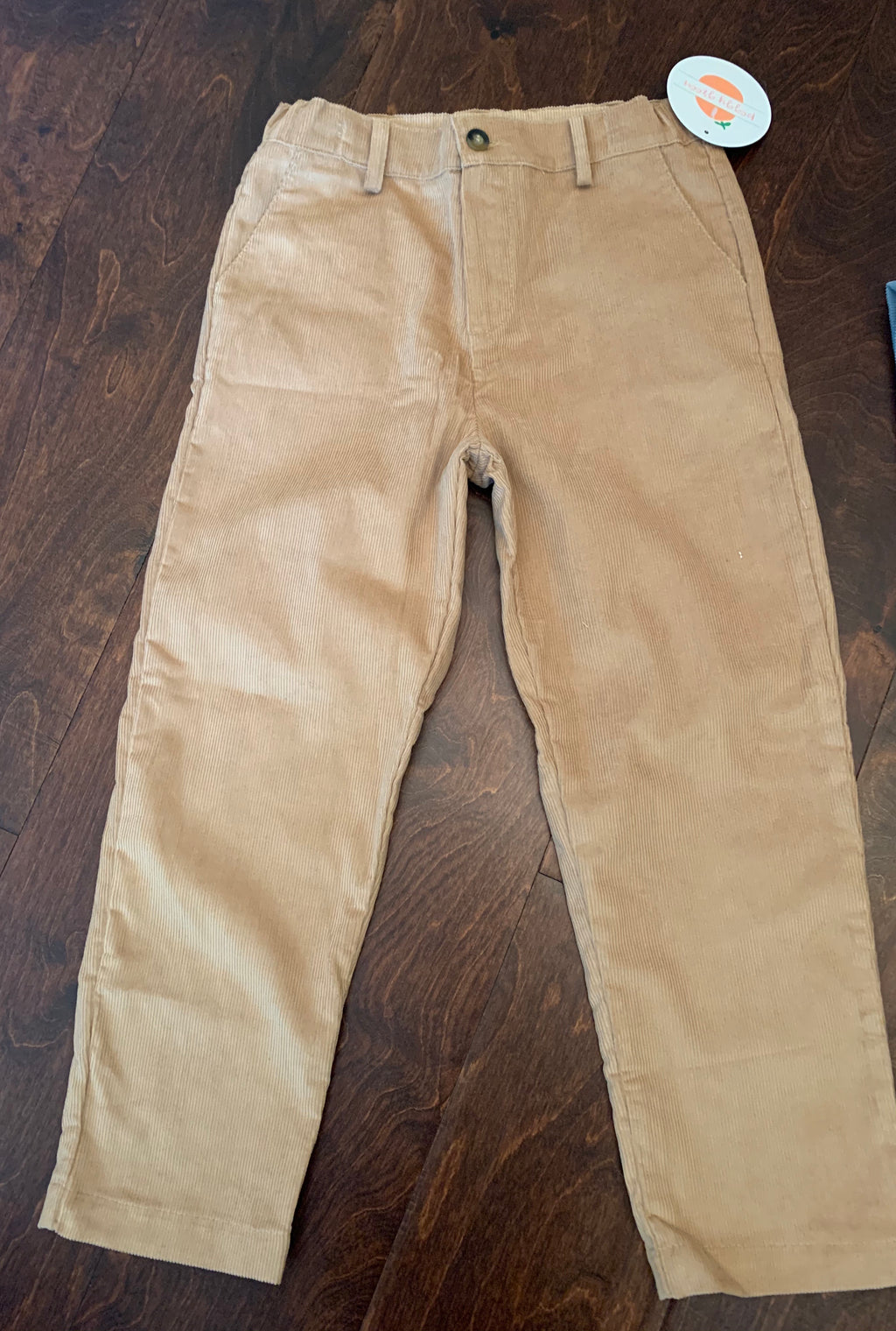 Boy’s Tailored Pants-Toast Corduroy(sizes 3-5 are elastic waist/pull on)