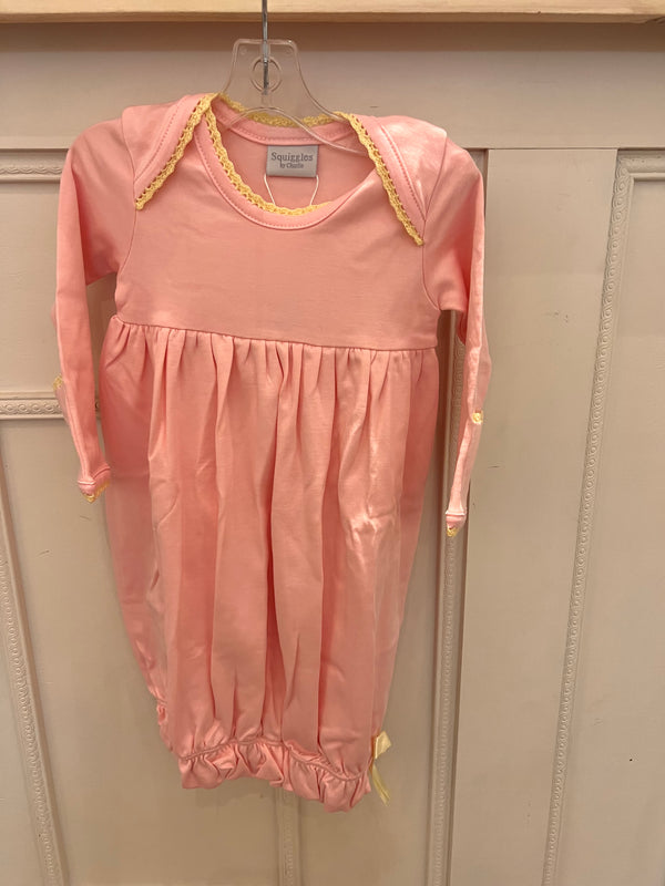 Pima Gown-Pink/Light Yello