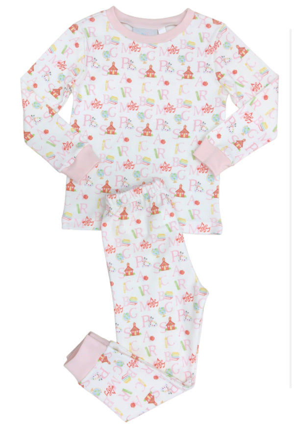 Girl’s Two Piece Back to School Jammies