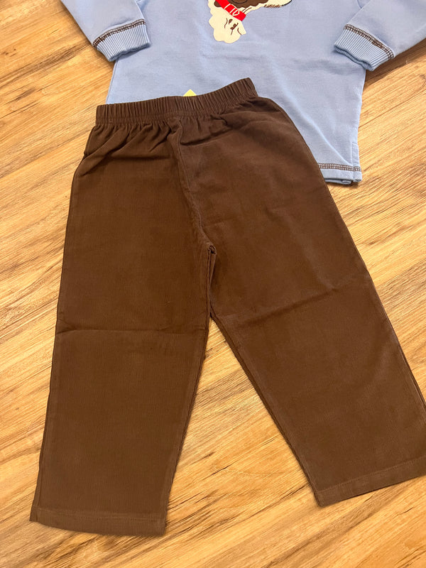 CORDUROY PANTS CHOCOLATE