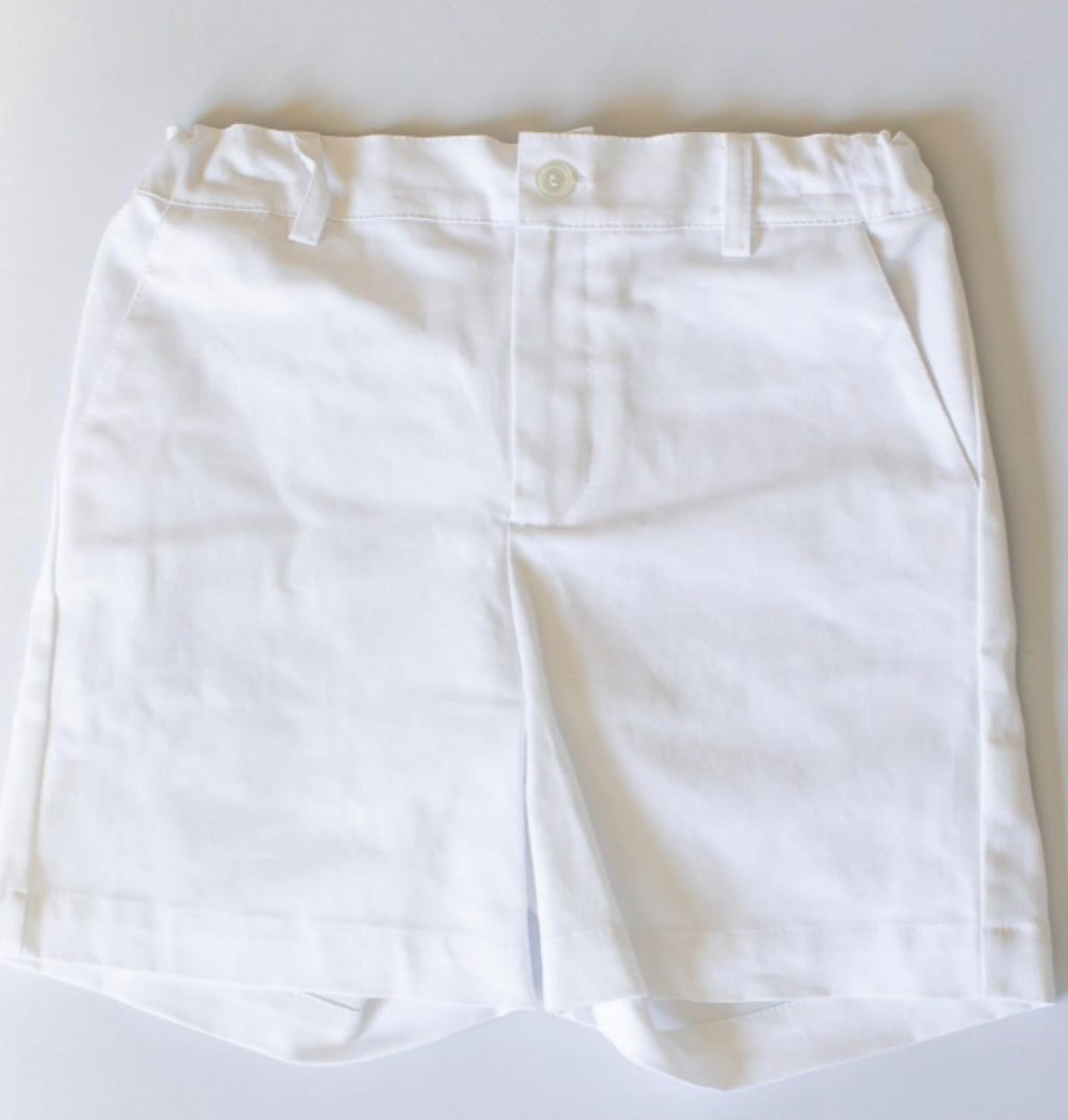 Tailored shorts-white canvas