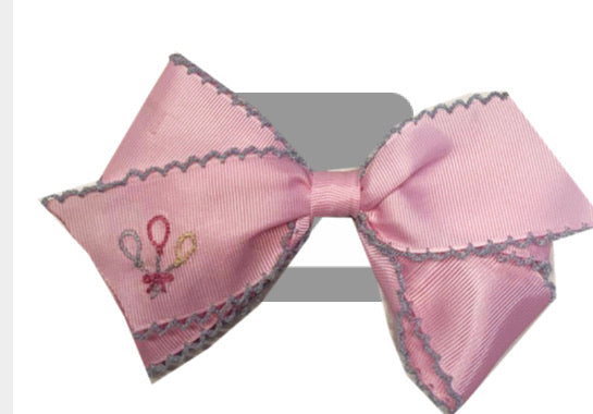 Make a Wish Embroidered Bow